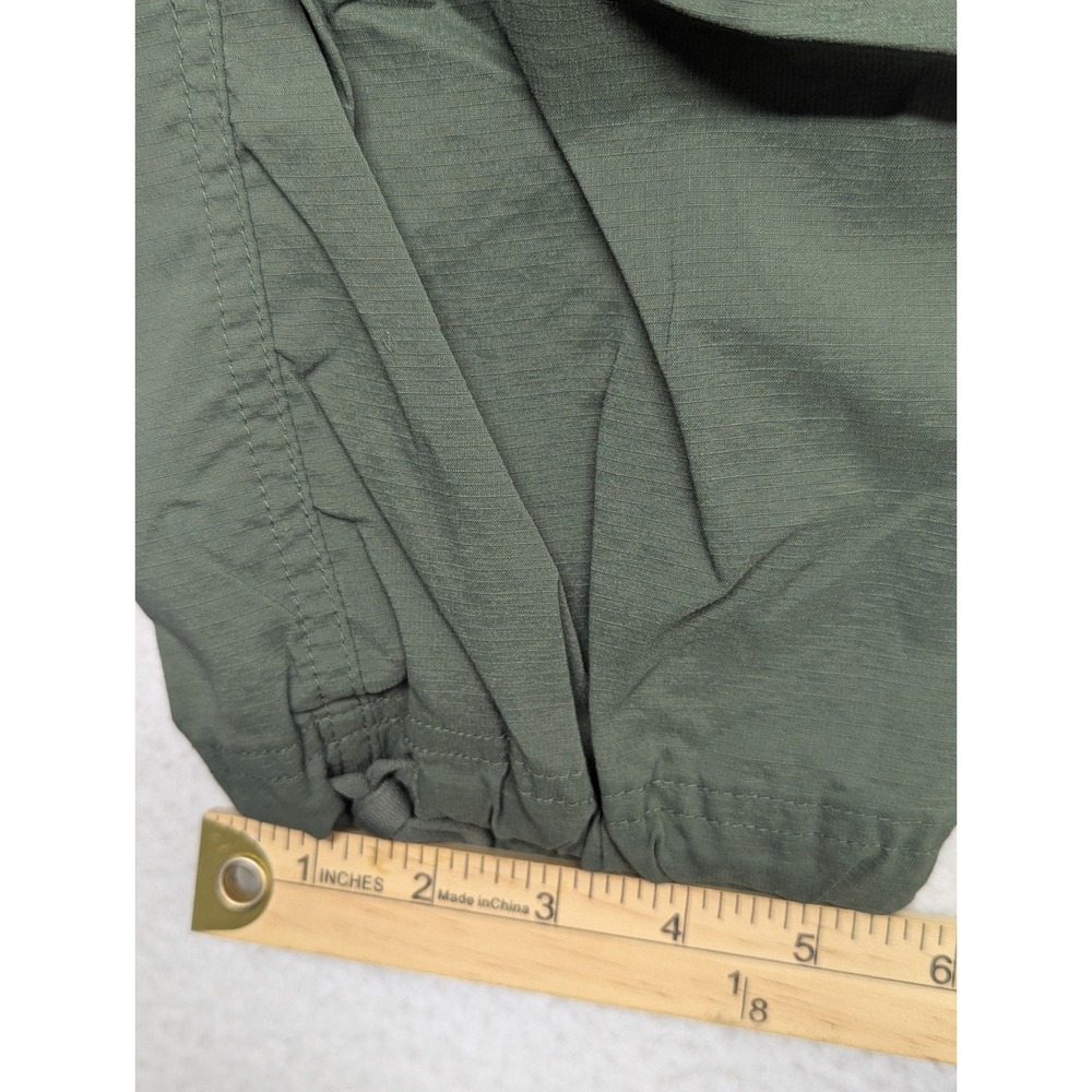L.L.Bean Vista Camp Cargo Pants M Military Green Stretch Travel Hiking Pull On - Picture 7 of 13